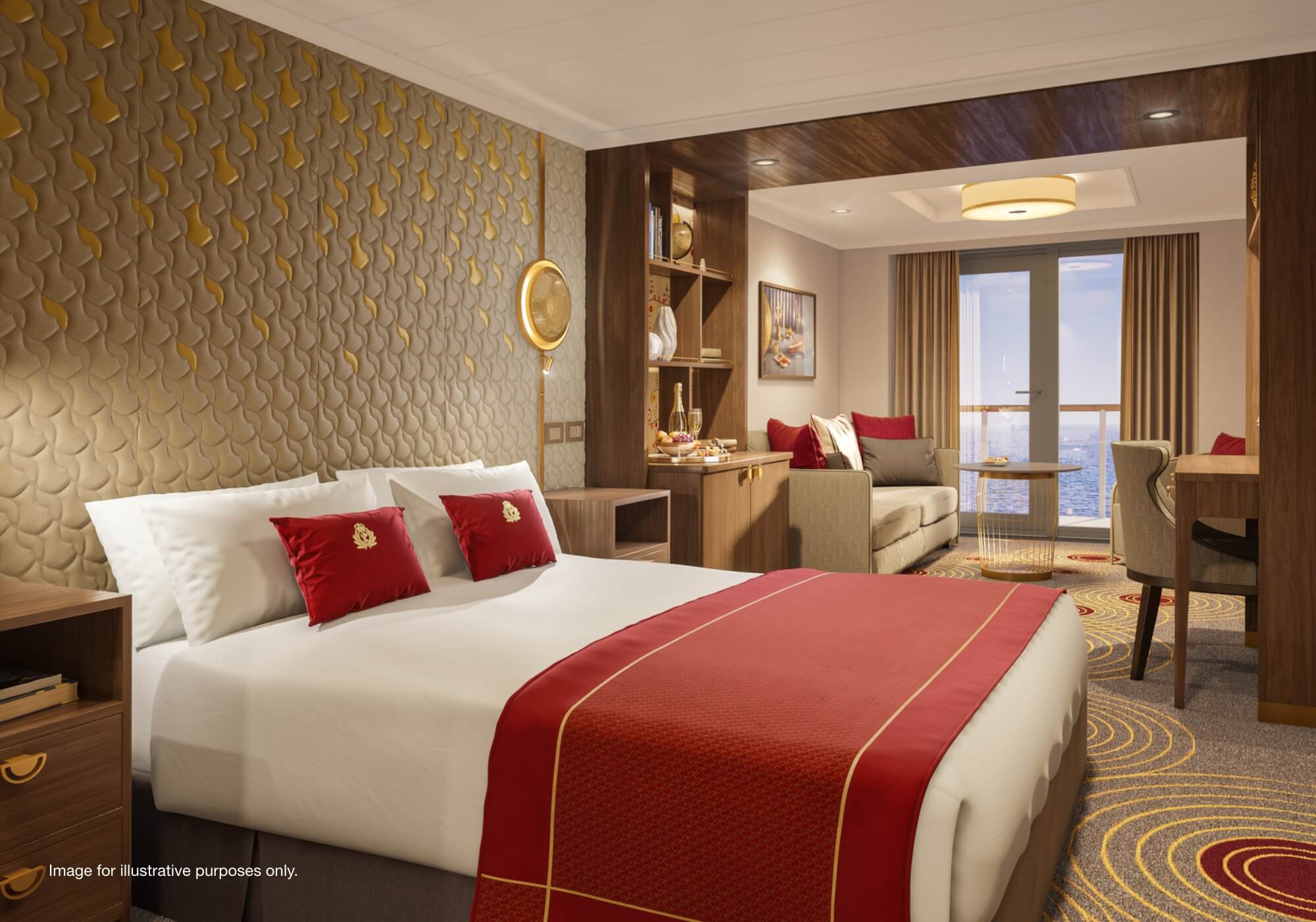 Cunard Queen Anne Suite Cabin