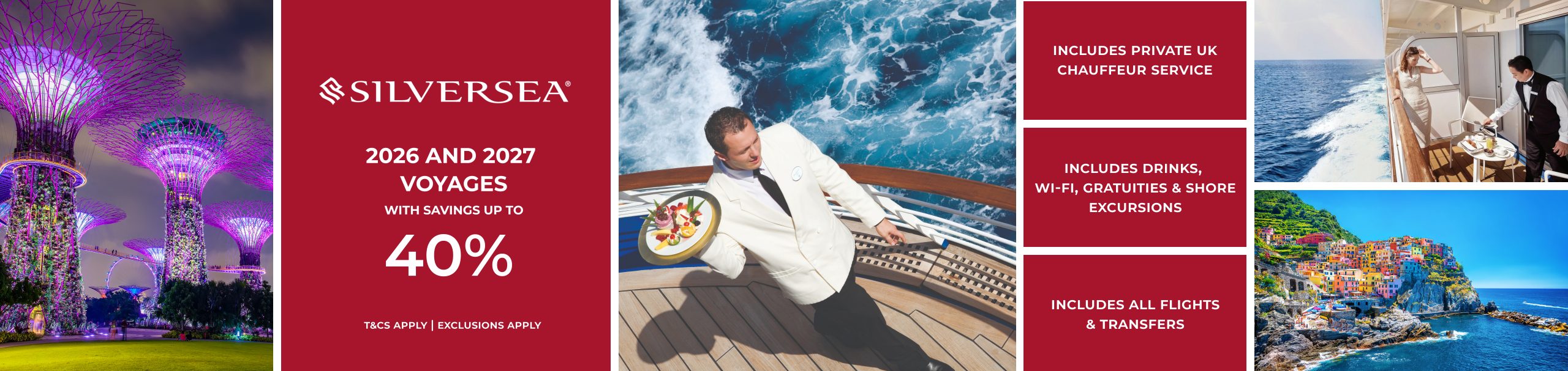 Silversea 2026 & 2027 Voyages With Savings up to 40%