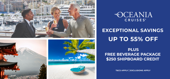 Oceania Save up to 55%
