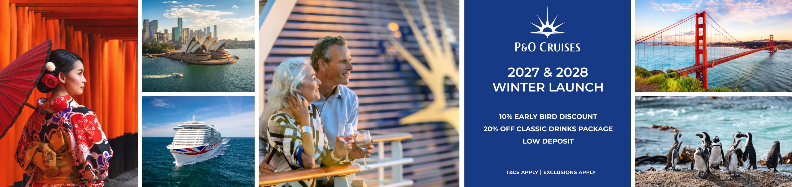 P&O Cruises Winter 2027/28 Holiday Collection