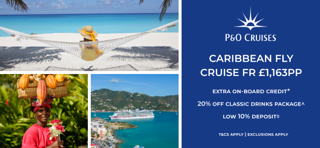 P&O Cruises Caribbean Fly Cruise Offer