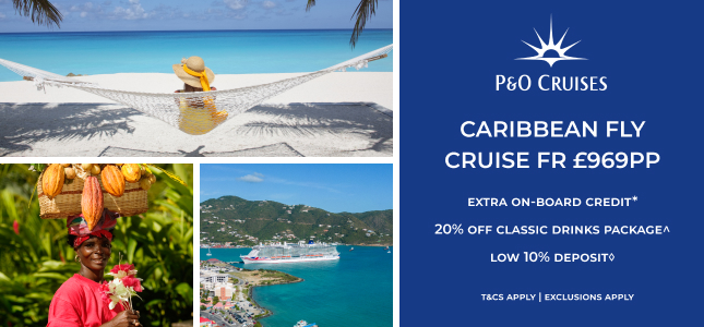 P&O Cruises Caribbean Fly Cruise Offer