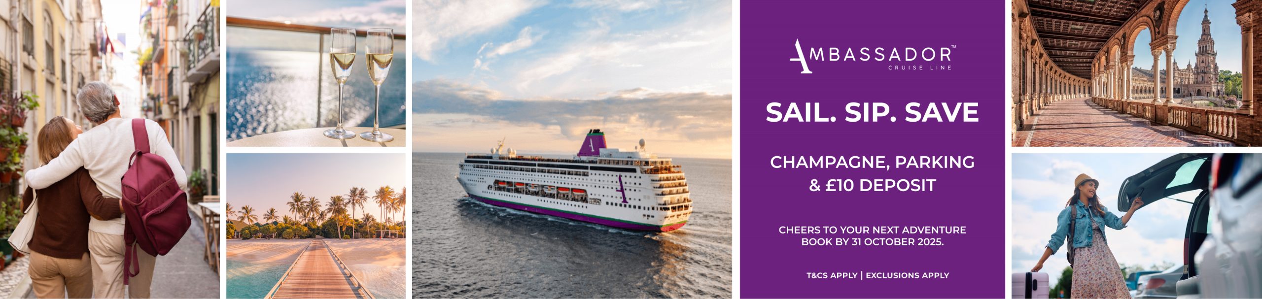 Ambassador Cruise Line Sail. Sip. Save