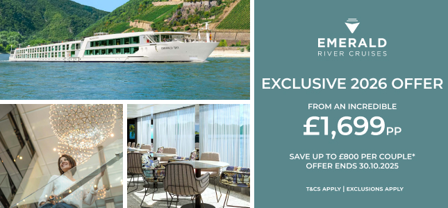 Emerald Cruises – Sail Through Europe in 2026 & Save Up to 30%