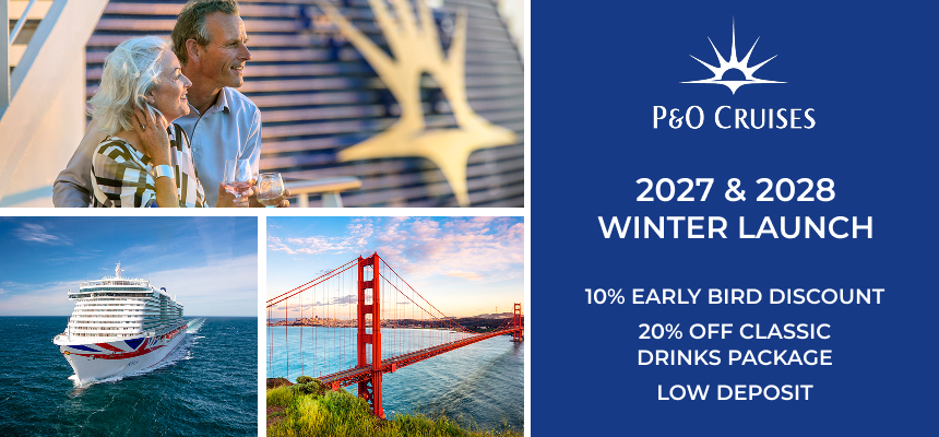 P&O Cruises Winter 2027/28 Holiday Collection