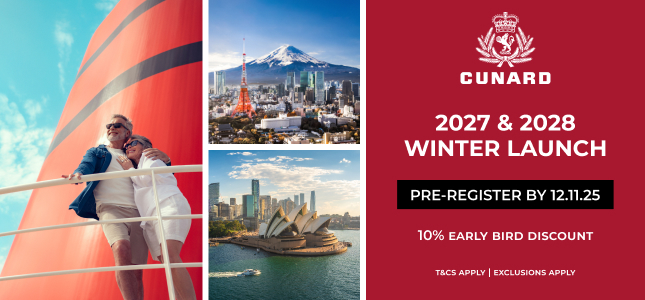 Cunard Winter 2027/28 Launch