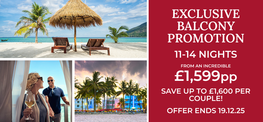 Cunard Caribbean Exclusive Balcony Offer
