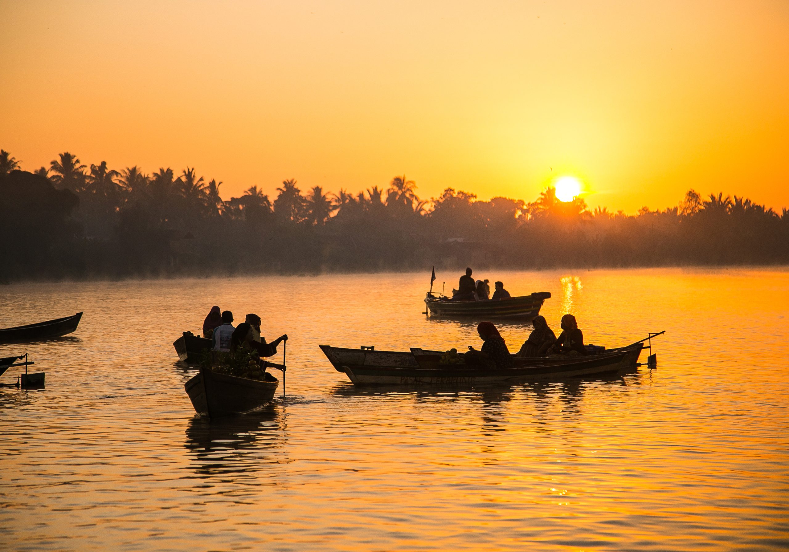First Light on the Kinabatangan River