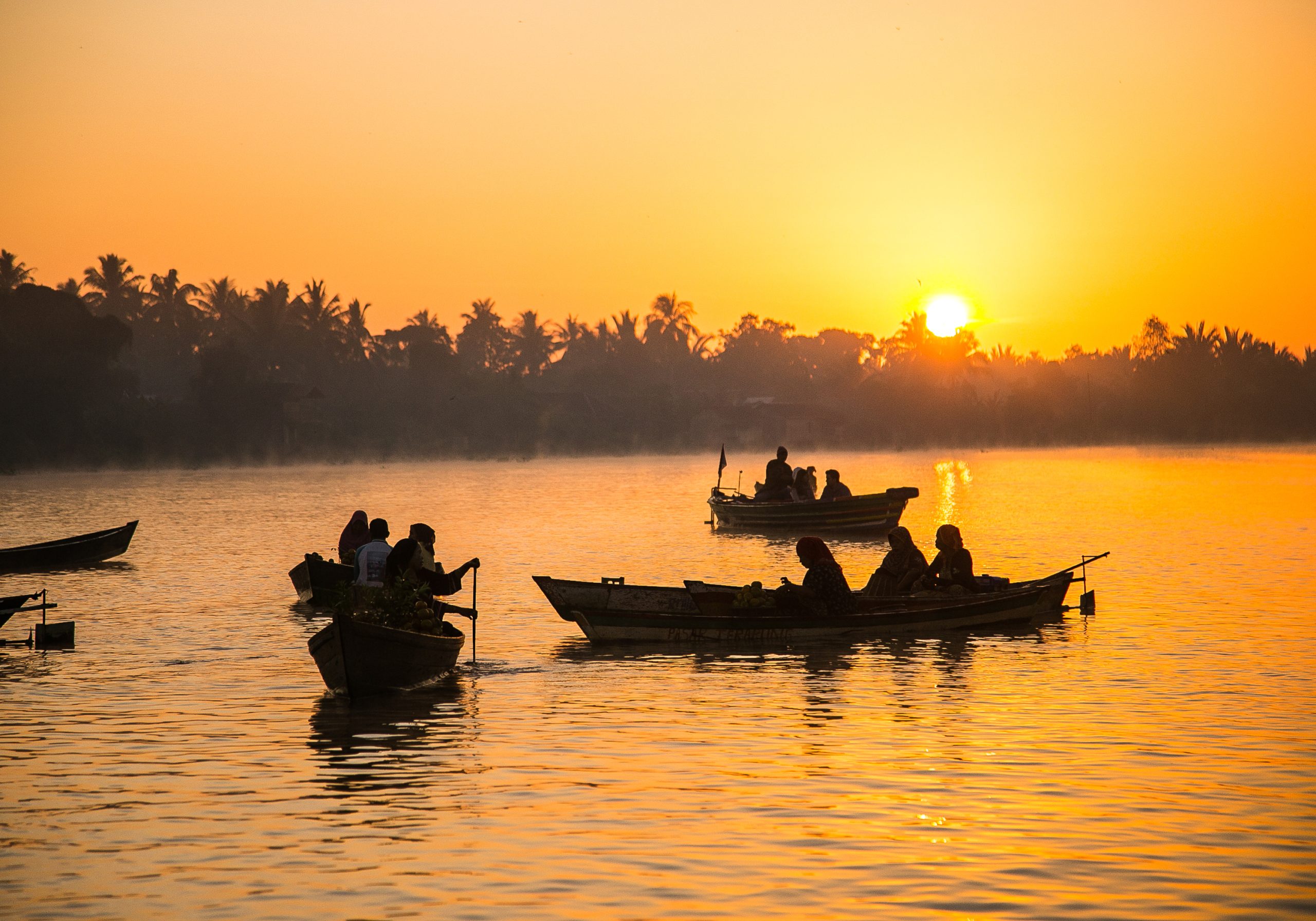 First Light on the Kinabatangan River
